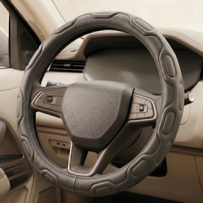 37cm Premium Leather Steering Wheel Cover