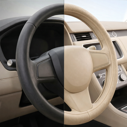 37cm Premium Leather Car Steering Cover