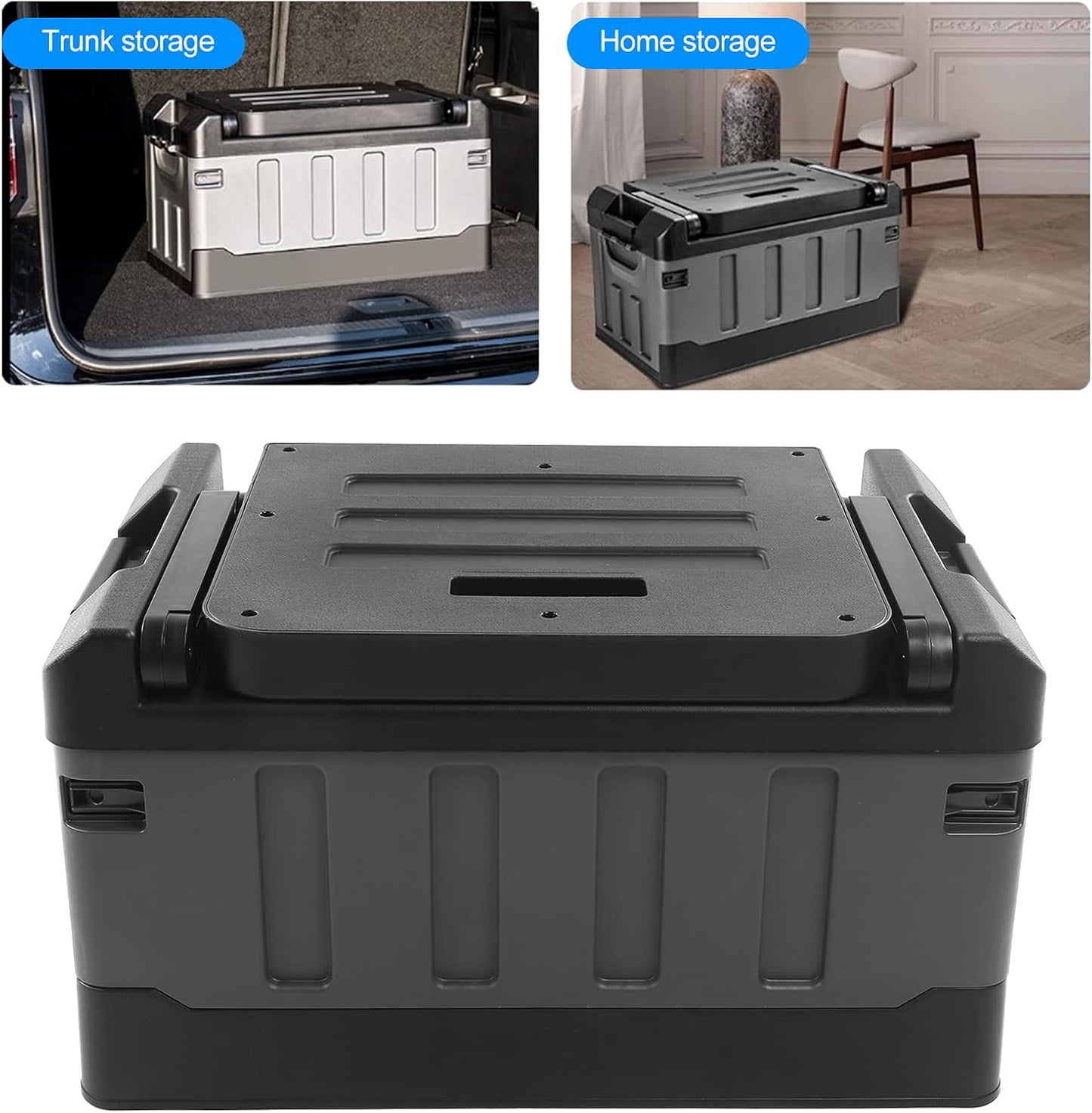 Trunk Organizer with Lid 60L