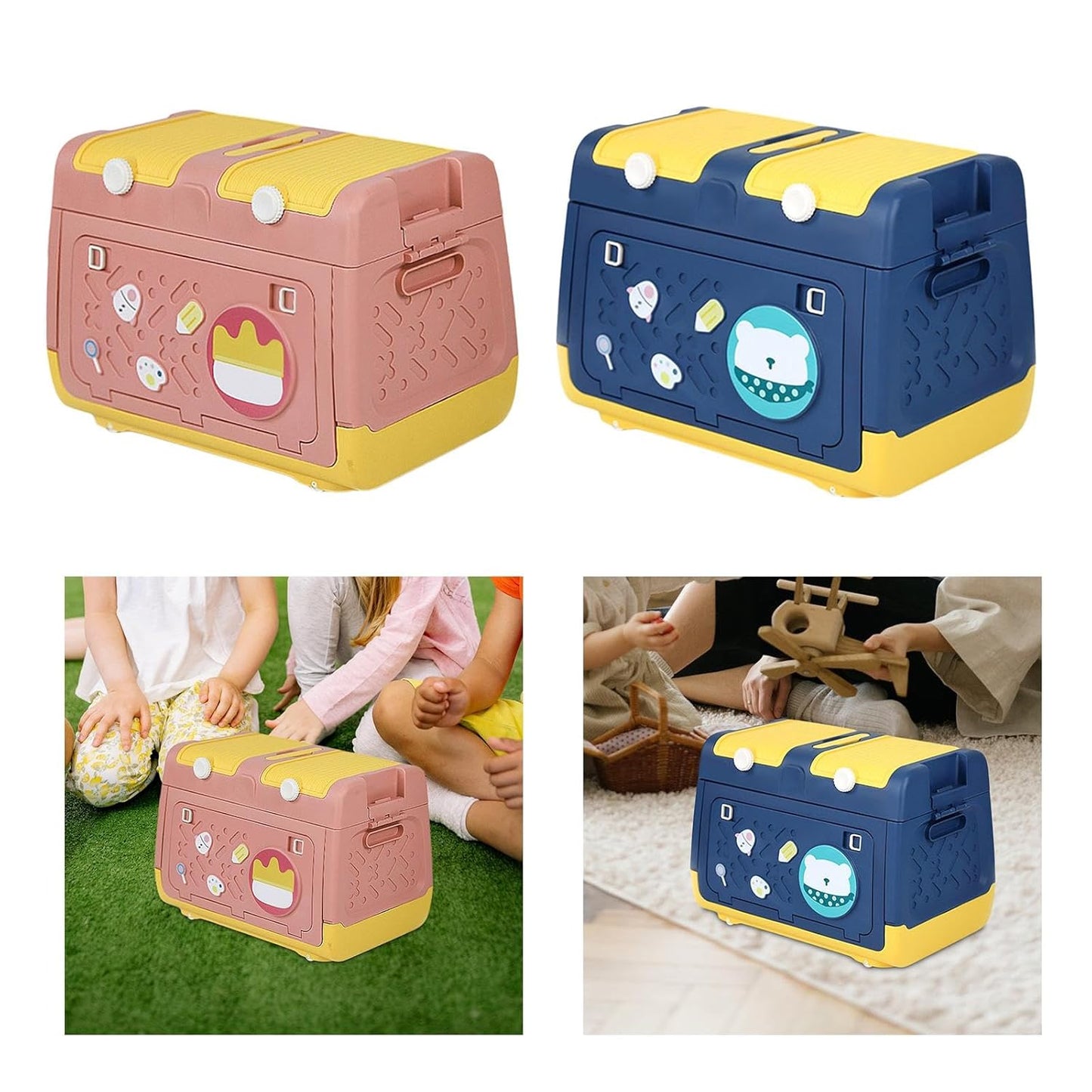 Toy Storage Box with Wheels