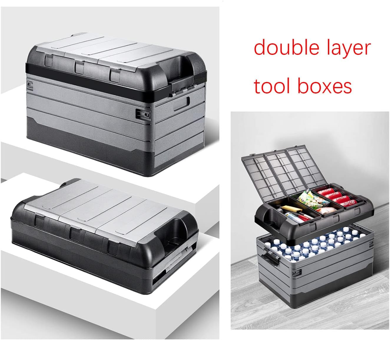 Double-layer Stackable Bins