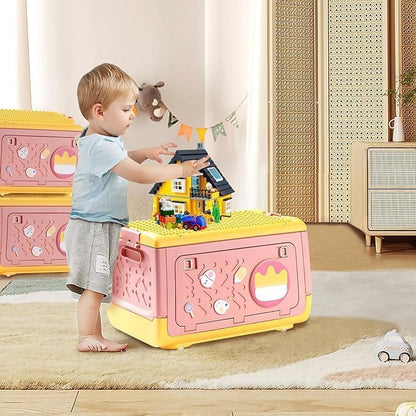 Toy Storage Box with Wheels