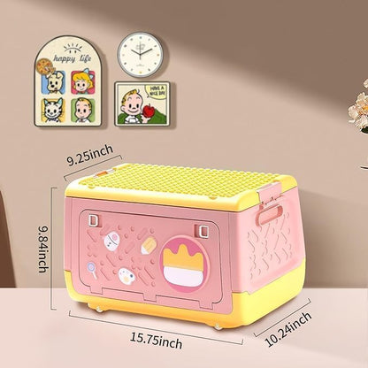 Toy Storage Box with Wheels