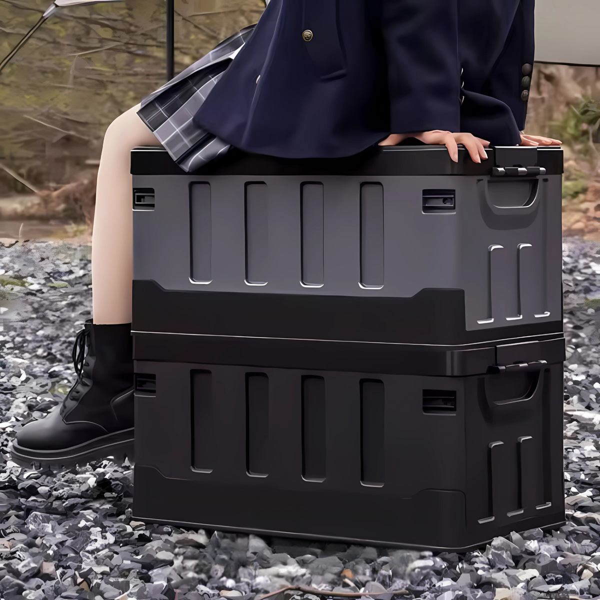 Camping Foldable Plastic Storage Box