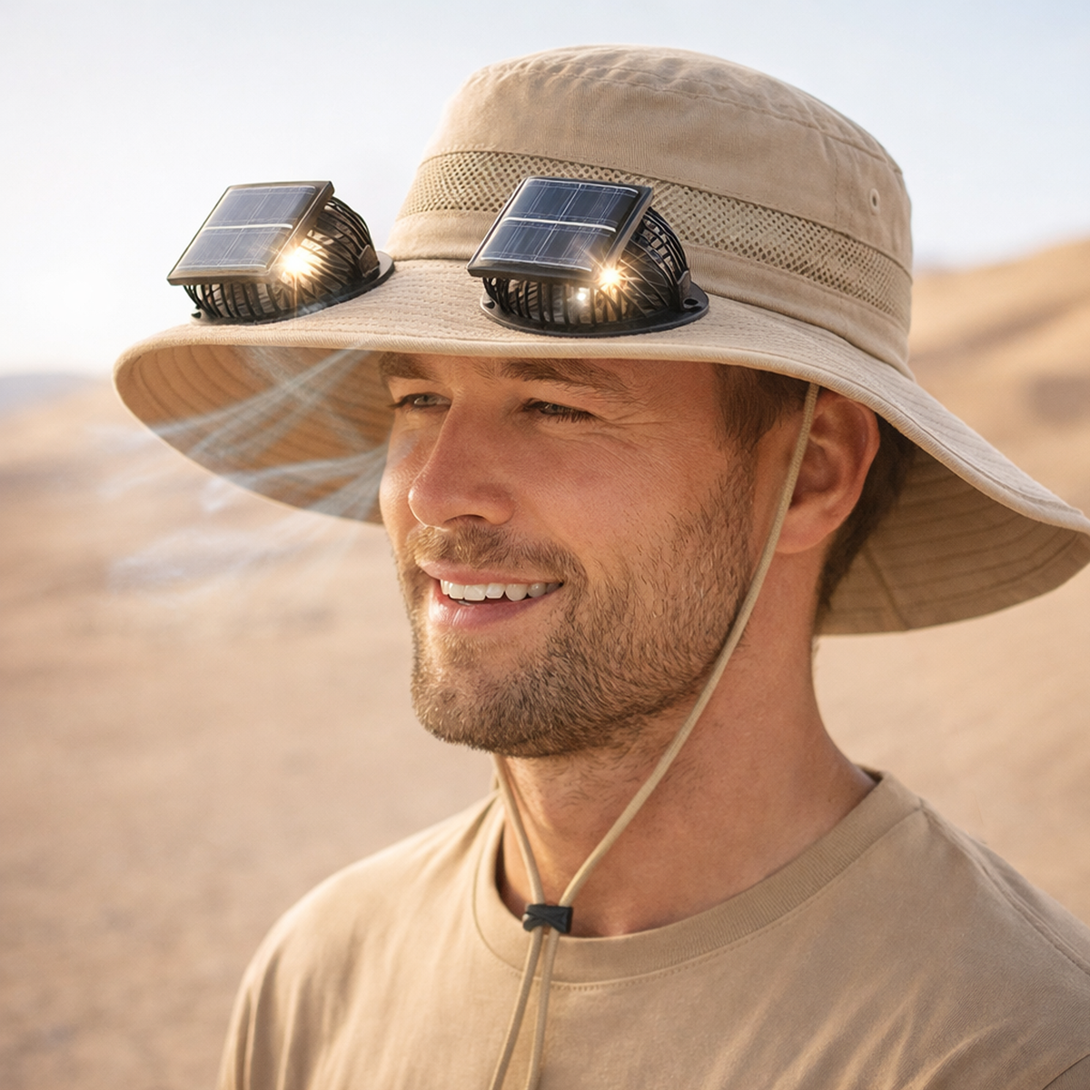 Solar Fan Sun Hat for UNISEX