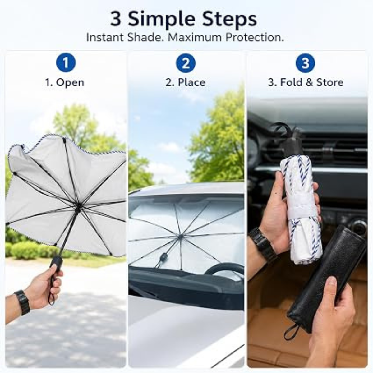 Car Sun Shade Windshield Umbrella