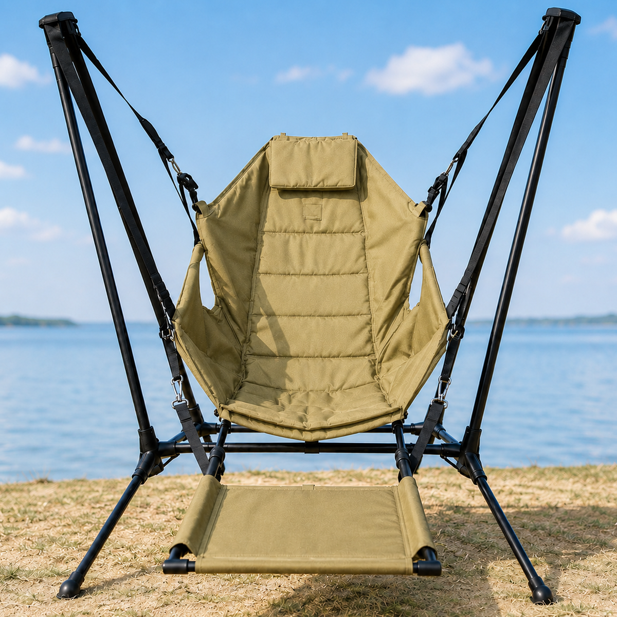 Folding Hammock Camping Swing Chair with Stand