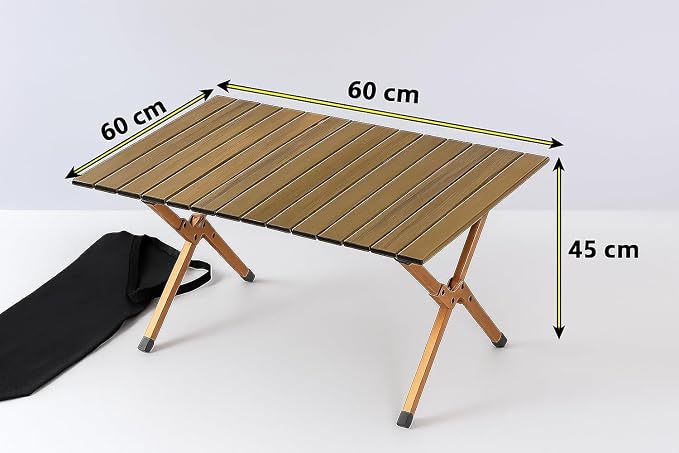 Folding Aluminum Camping Table - 60cm