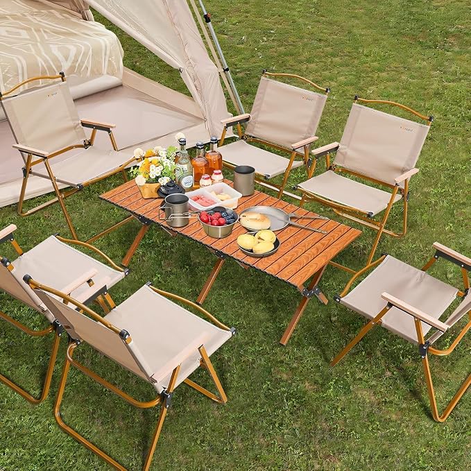 Folding Aluminum Camping Table - 60cm