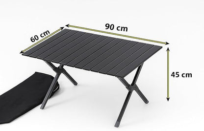 Folding Aluminum Camping Table - 90cm
