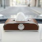 Car Tissue Box Holder with Clock