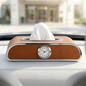 Car Tissue Box Holder with Clock