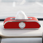 Car Tissue Box Holder with Clock