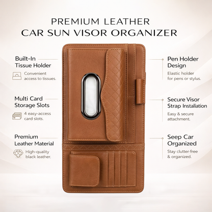 Car Sun Visor Tissue Holder Organizer