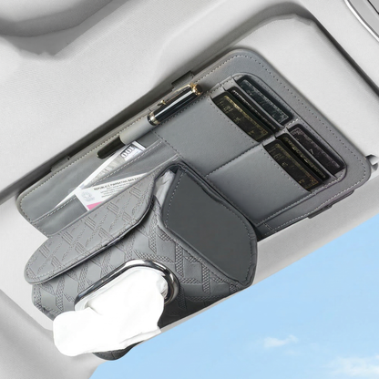 Car Sun Visor Organizer with Tissue Holder