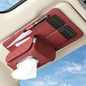 Car Sun Visor Organizer with Tissue Holder