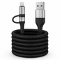 4-in-1 Fast Charging Cable USB A to USB C & Lightning