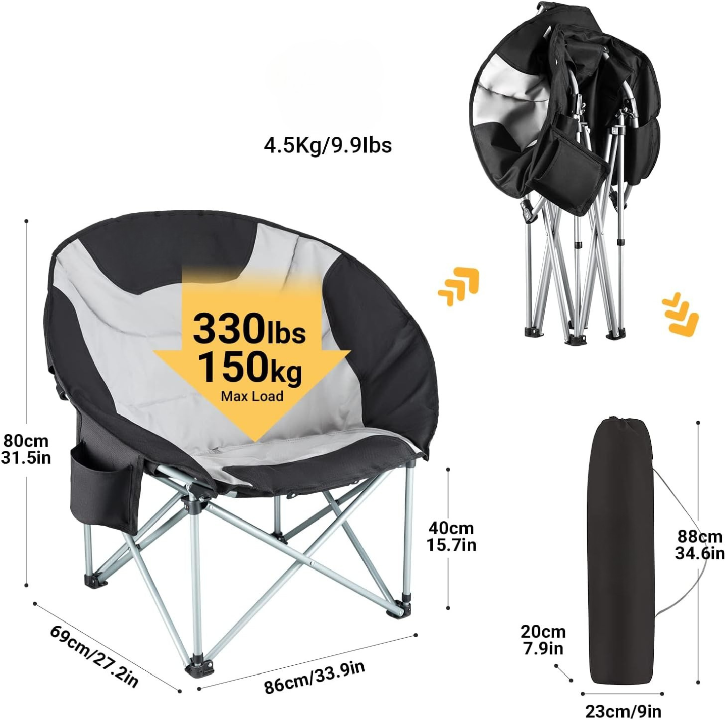 Portable Foldable Camping Chair