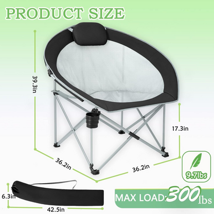 Portable Foldable Moon Camping Chair