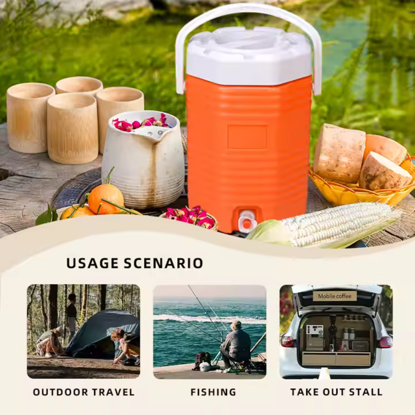 Camping Water Cooler Box