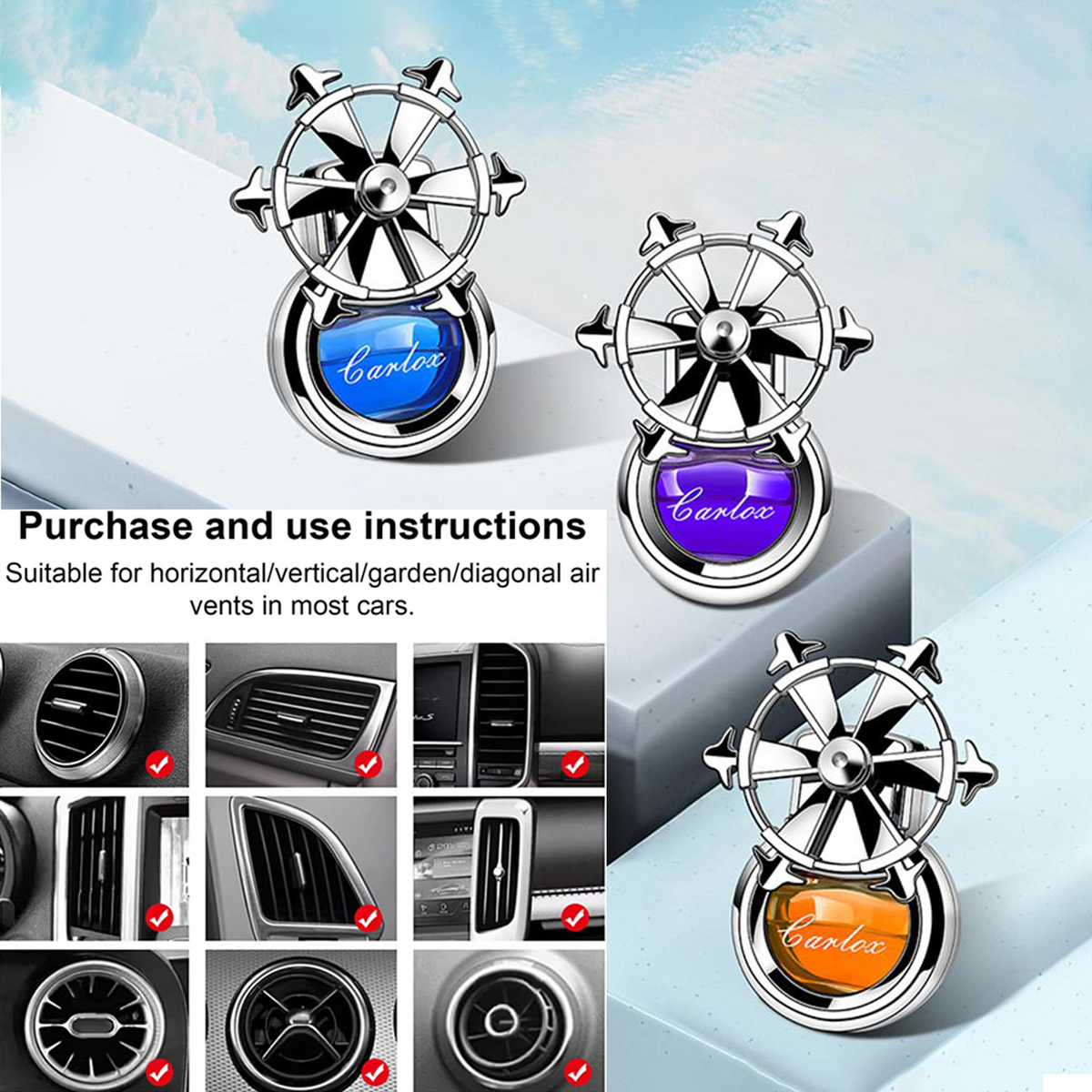 Car Air Freshener Vent Clip