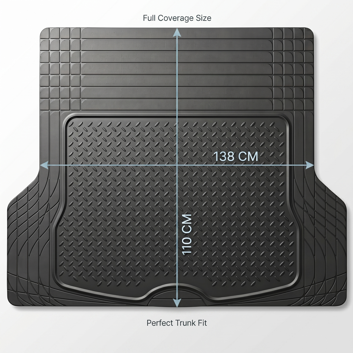 Rubber Cargo Car Trunk Mat
