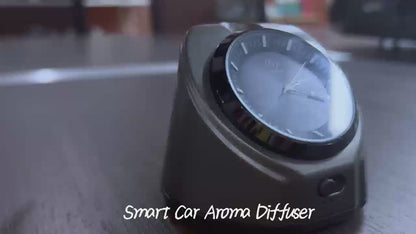 Waterless Car Diffuser with Built-in Clock