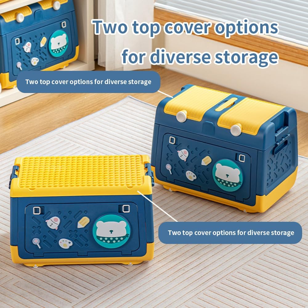 Toy Storage Box with Wheels
