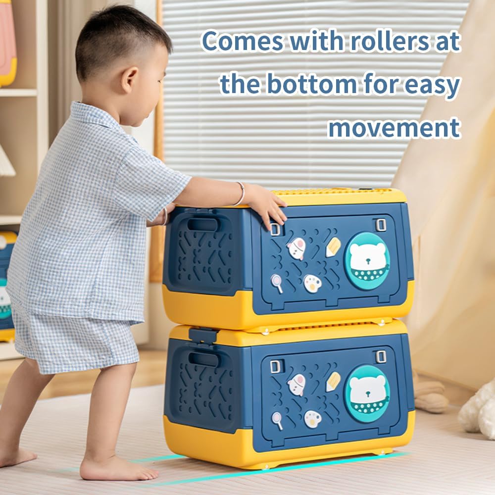Toy Storage Box with Wheels